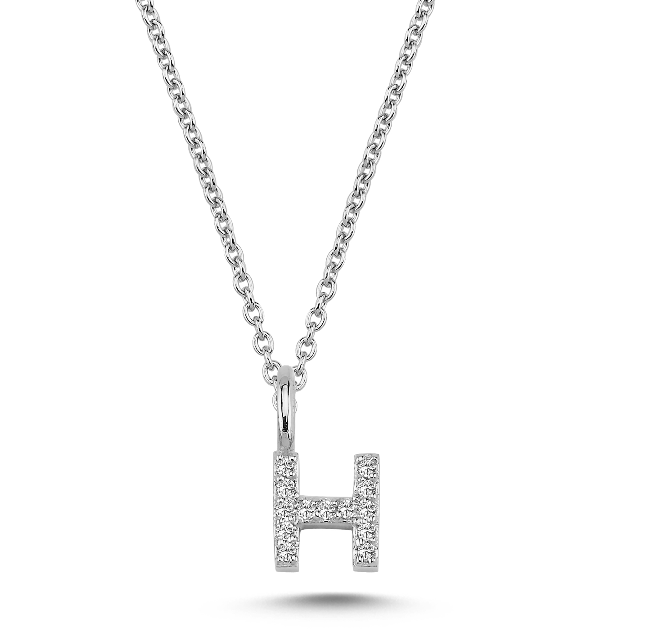 Nuran Bogstav vedhæng "H" med pavé V2201-H 0065