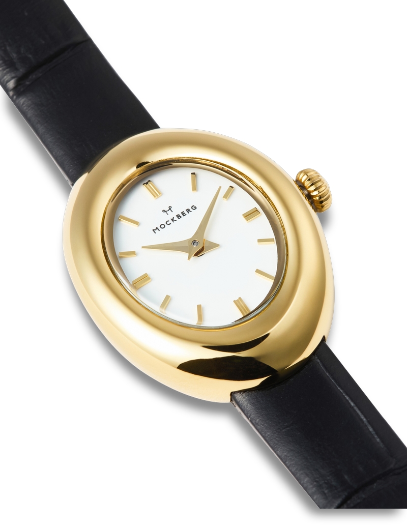 Mockberg Belle Oval Leather Gold MB1414