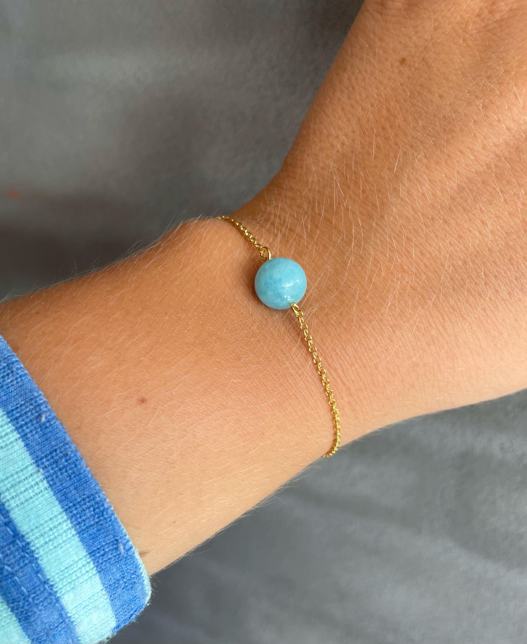 Heiring Armbånd Turkis Forgyldt 52-9-77FG