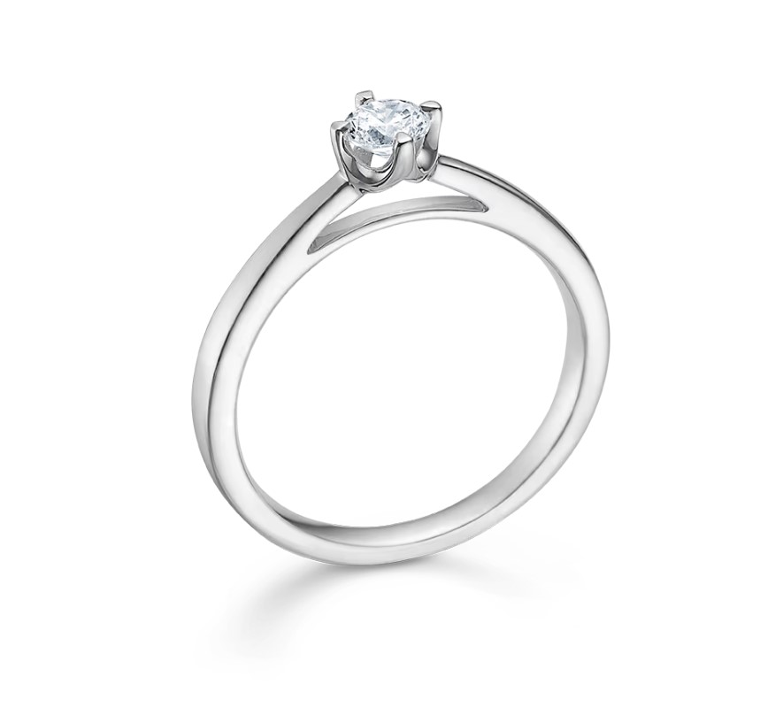 Mads Z CROWN ring 14 kt. hvidguld m. 0,24 ct diamant 1641624