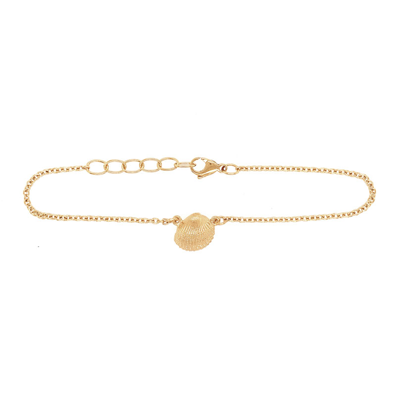 Heiring Shell Ankelkæde Mini Forgyldt 52-2-27FG