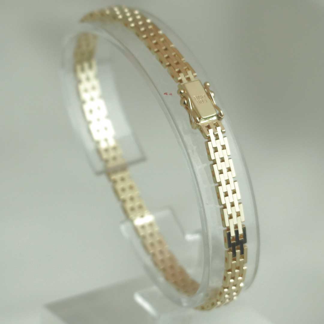 BNH Mursten Armbånd 14 kt 5,0mm