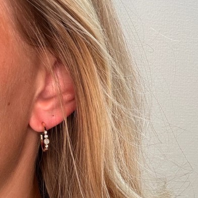 Mads Z 14 kt. Diamond Poetry Øreringe 1511180