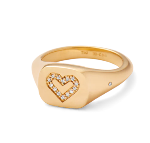 Ro Copenhagen Rock My Heart Signetring Solid Guld R108Y106