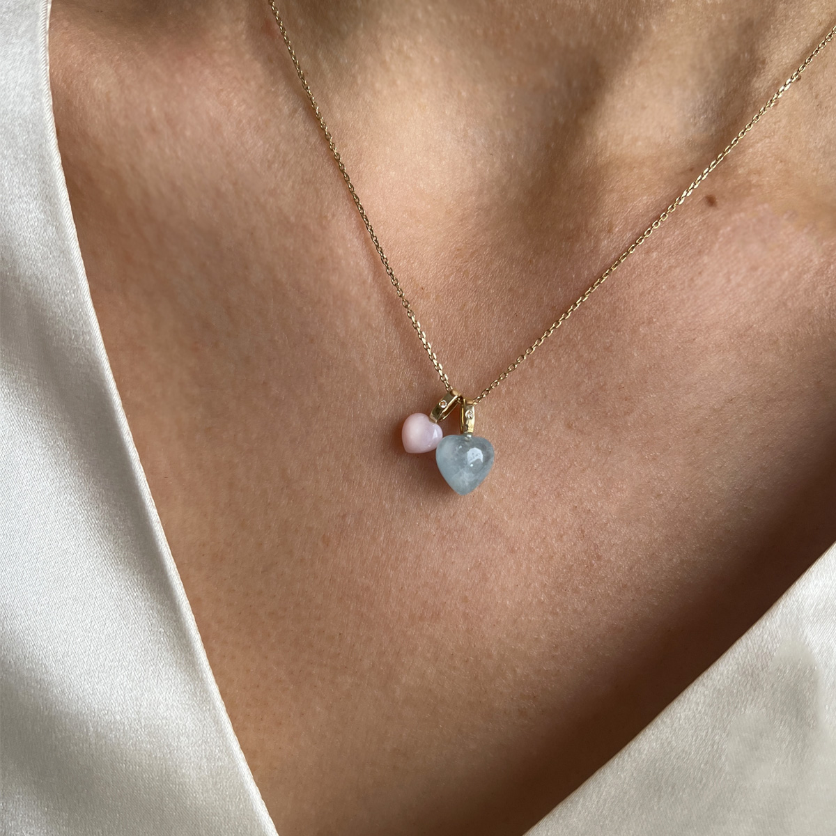 Carré 10-Karat Heart Vedhæng TL 4487 PODI 6mm