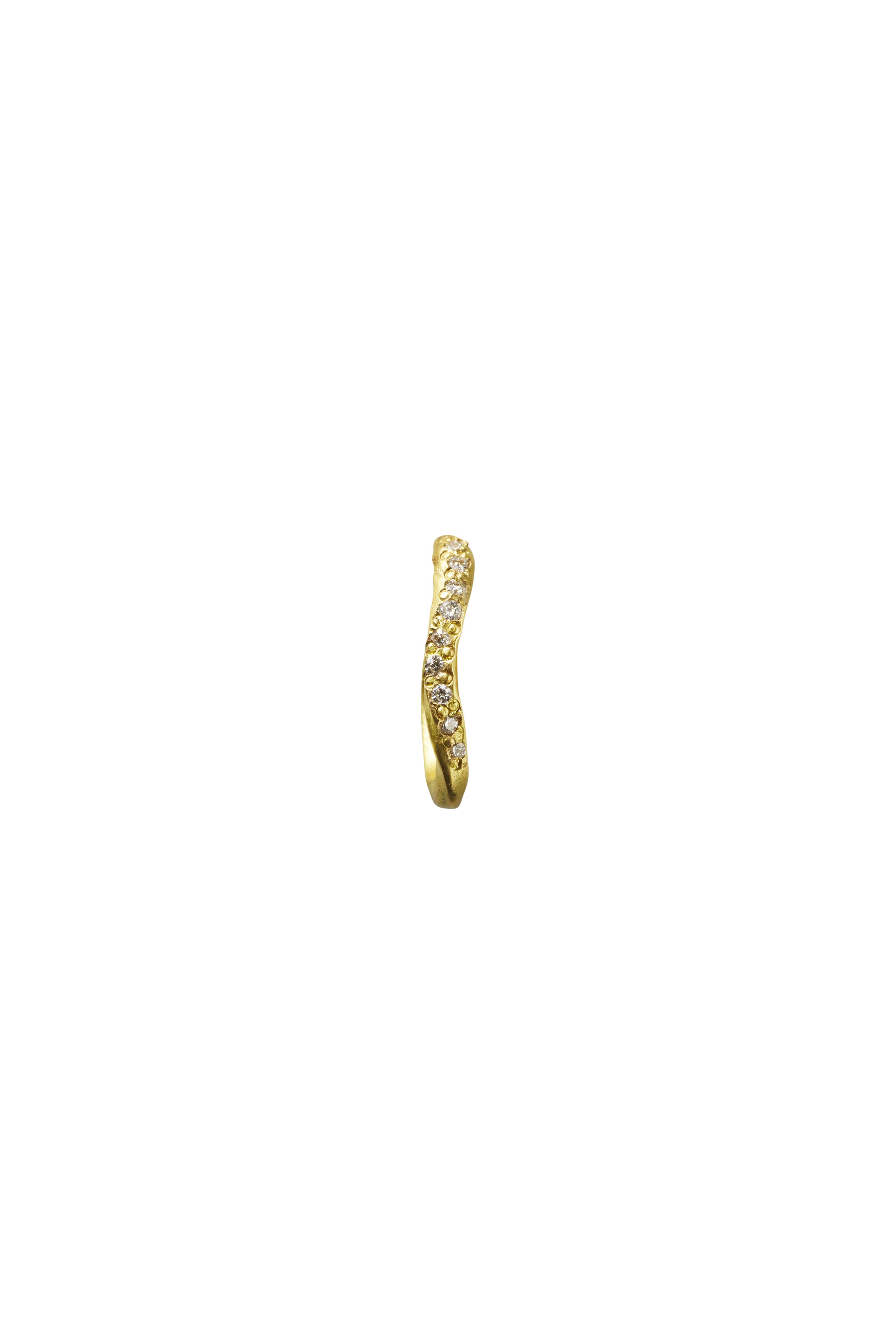 ELHANATI Wavy Diamond Hoop Petite ELH/HP/20014