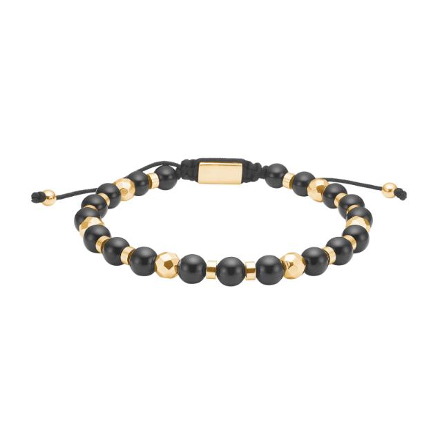 Son of Noa Armbånd Black Agate og IP Gold 80890492800