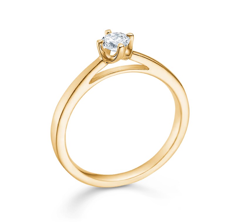 Mads Z CROWN ring 14 kt. rødguld m. 0,24 ct diamant 1541624