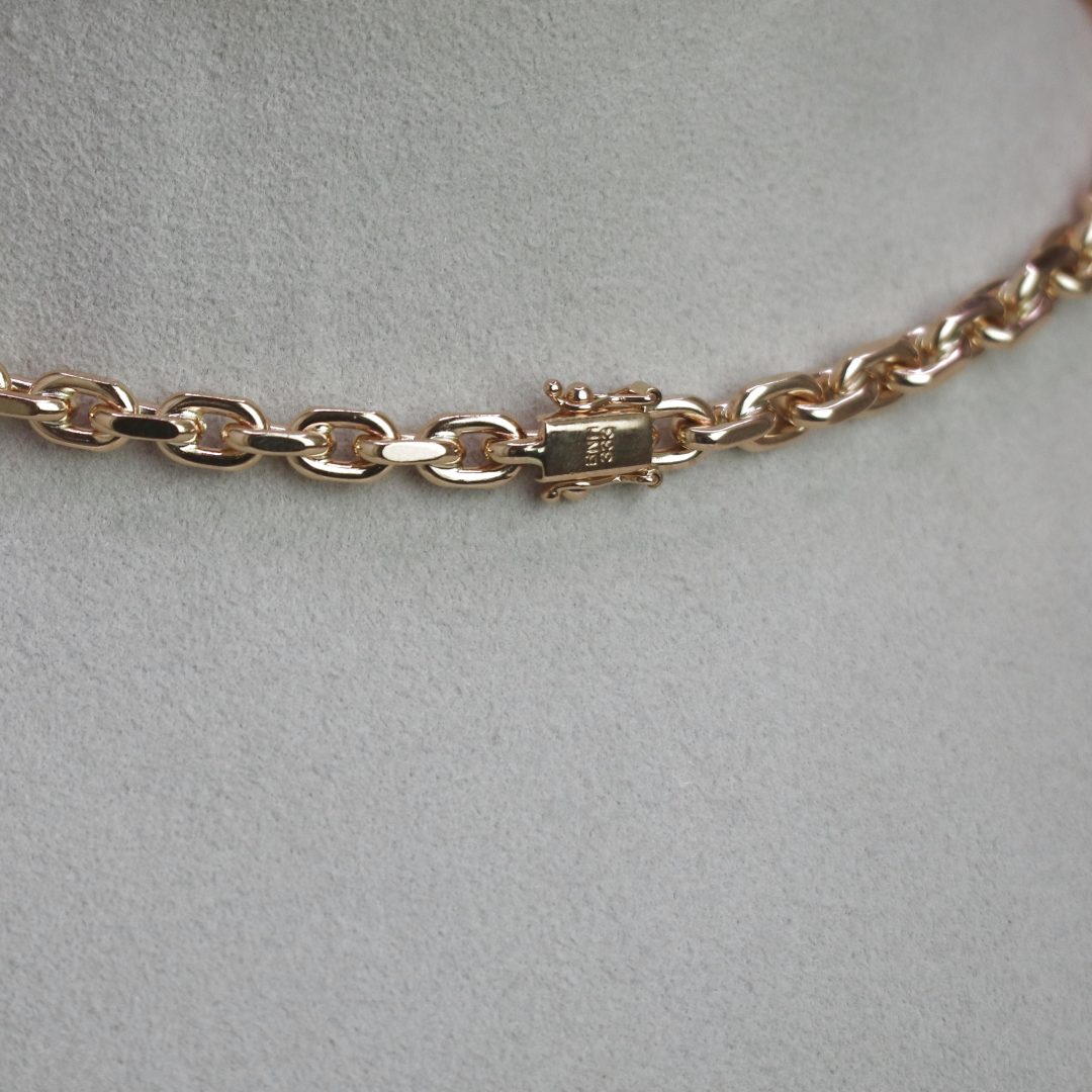 BNH Anker Facet Kæder 8 kt Guld 1,7 mm