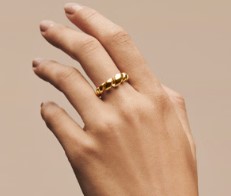 Mads Z Swirl ring i 14 kt. guld 1540059