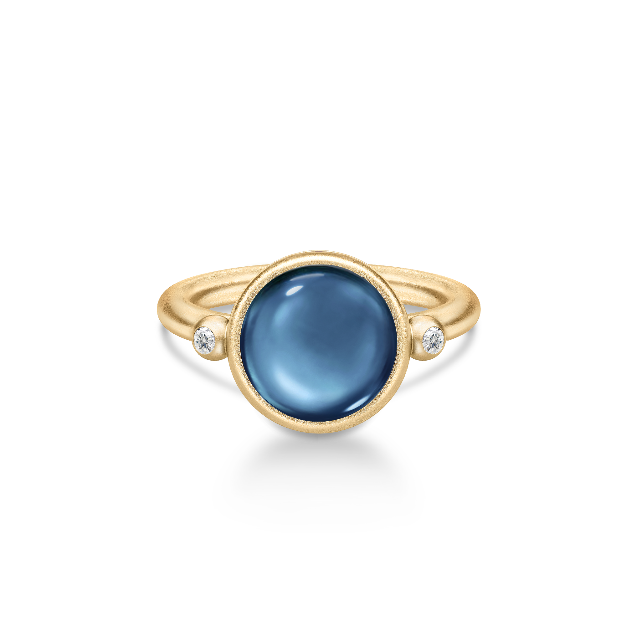 Julie Sandlau Prime Ring Sapphire Blue Forgyldt RI248GDSACRCZ