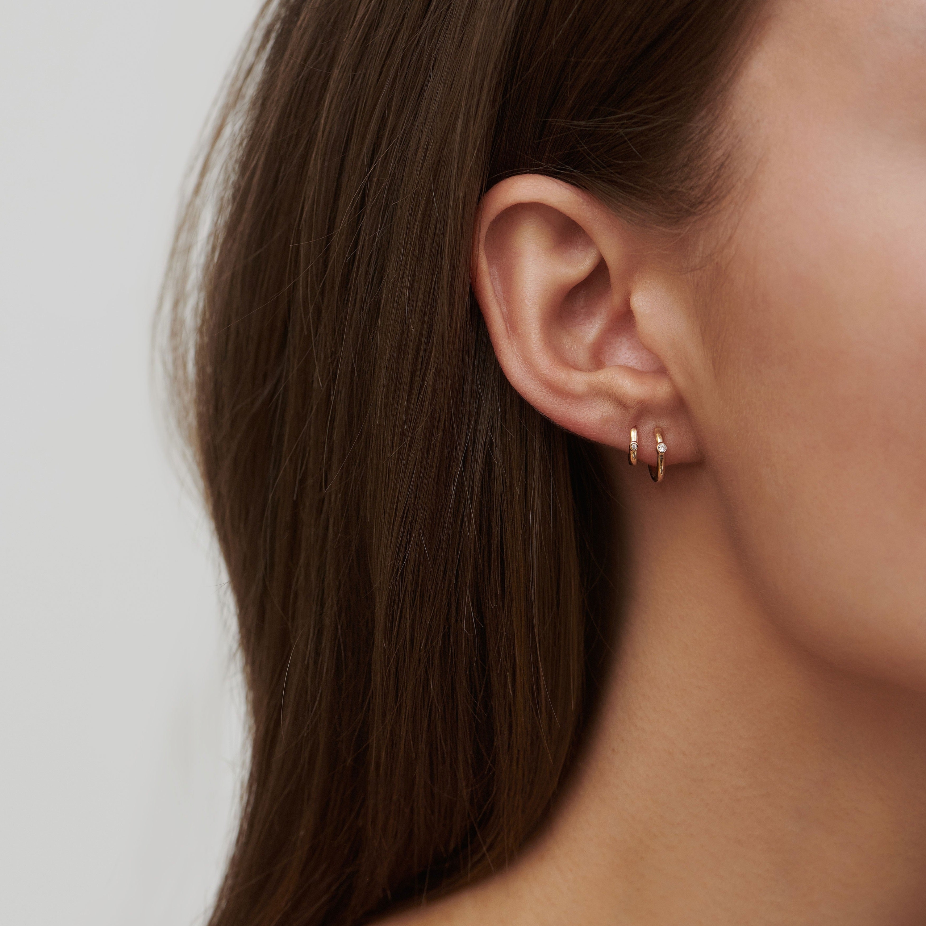 Julie Sandlau Purity Mini Ørering 14k YG14-HPS131