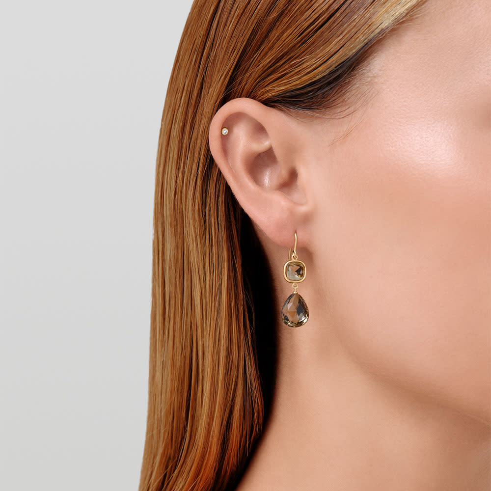 Julie Sandlau Olivia Øreringe Smokey Forgyldt HKS728GDSMCR