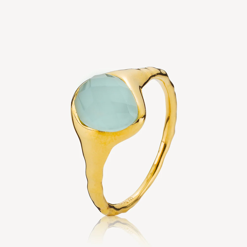 Izabel Camille Athena Ring a4194gsaquagreen