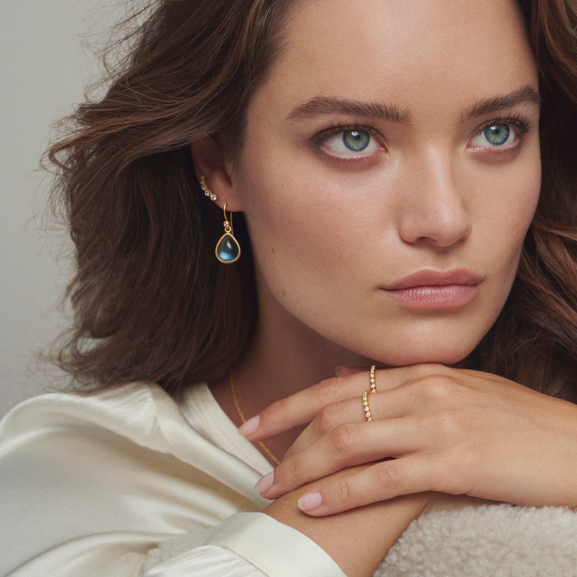 Julie Sandlau Grace Øreringe Forgyldt ST129GDCZ