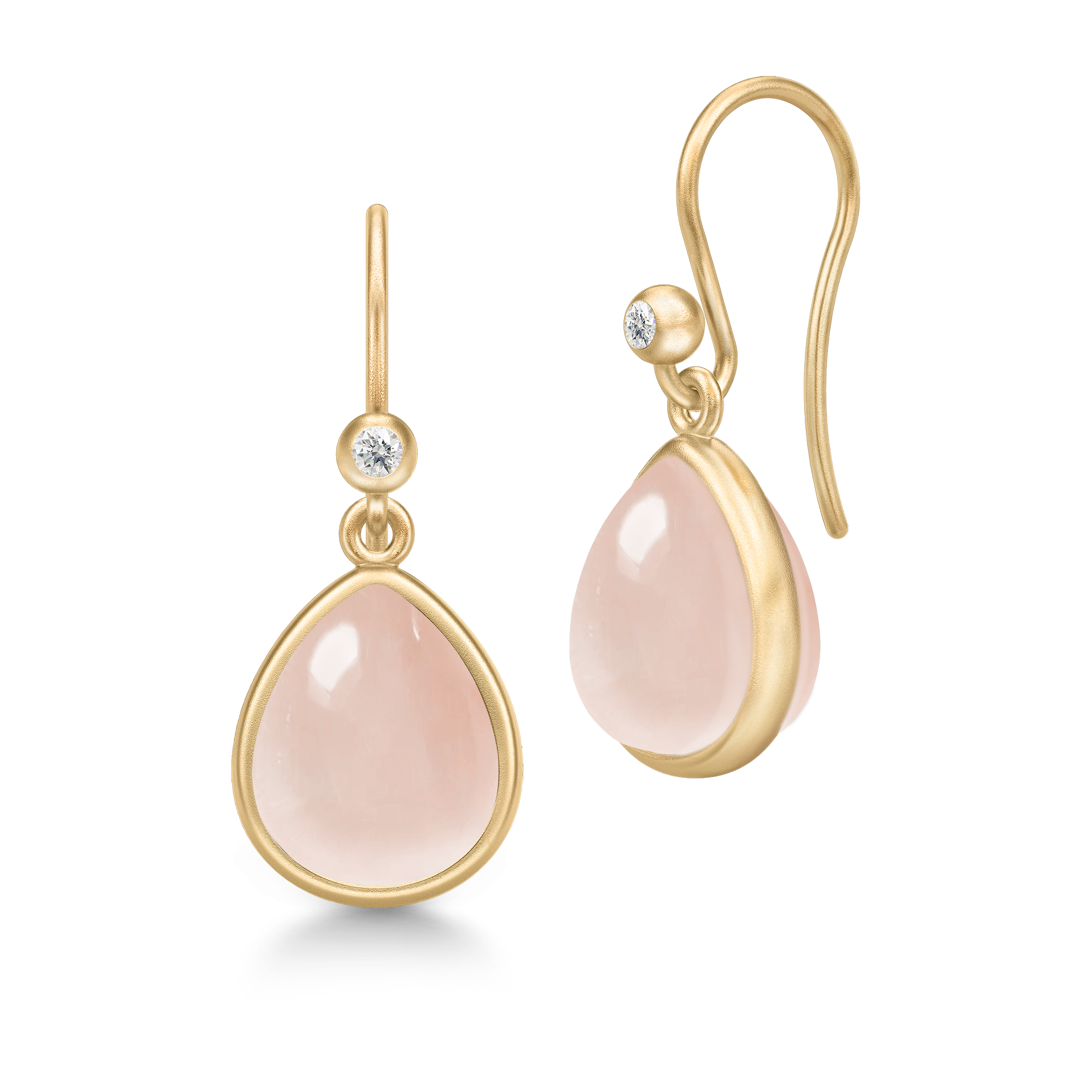 Julie Sandlau Paloma Øreringe Milky Rose Forgyldt HKS631GDMLROCRCZ