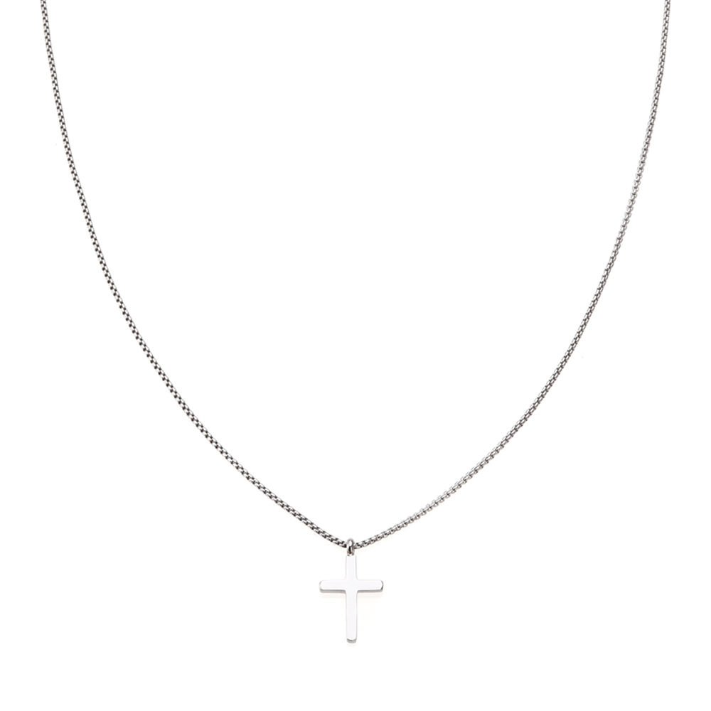 SAMIE Cross Halskæde Stål x2014sws