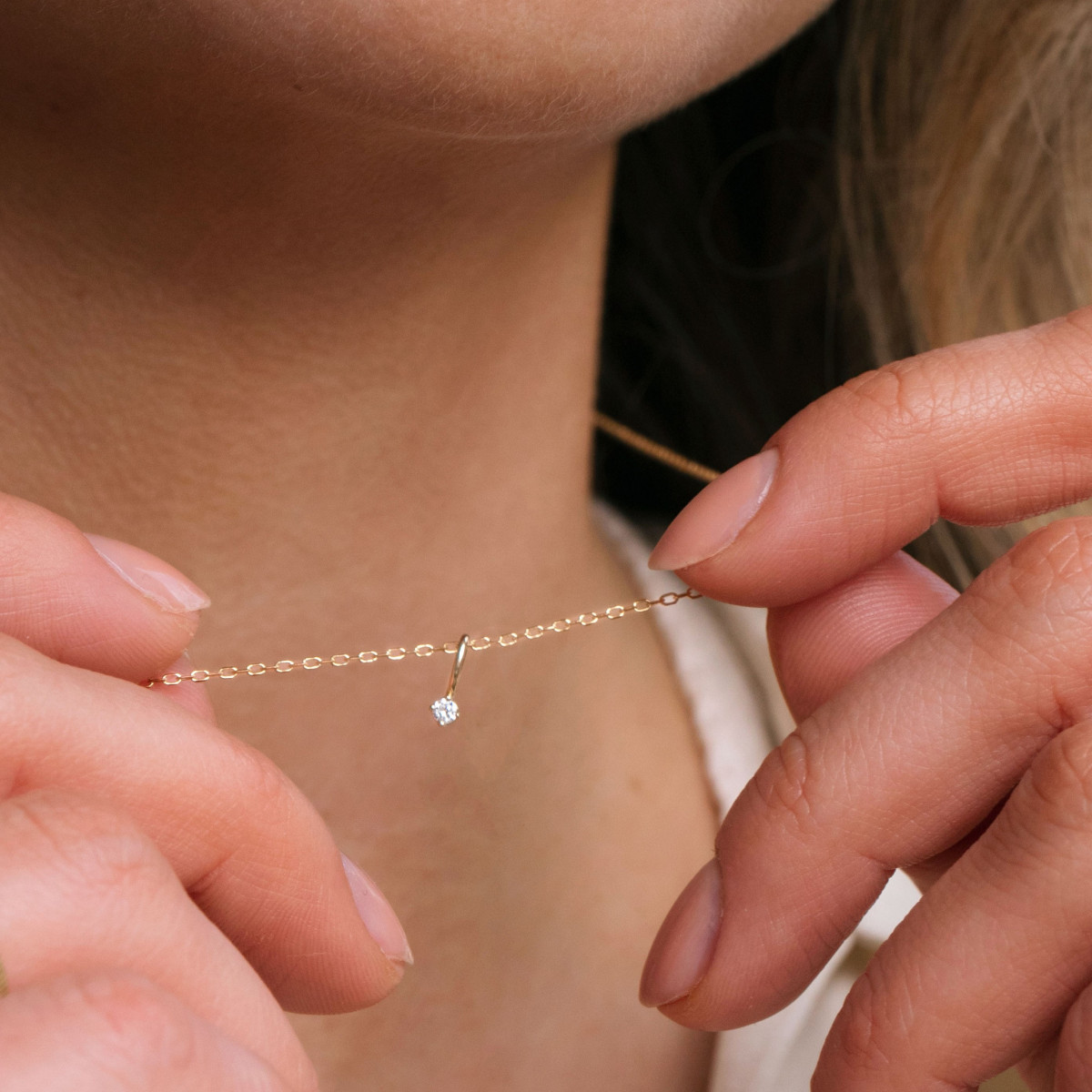 Carré 10-Karat vedhæng med Diamant TL 4276 DI0,03WSI