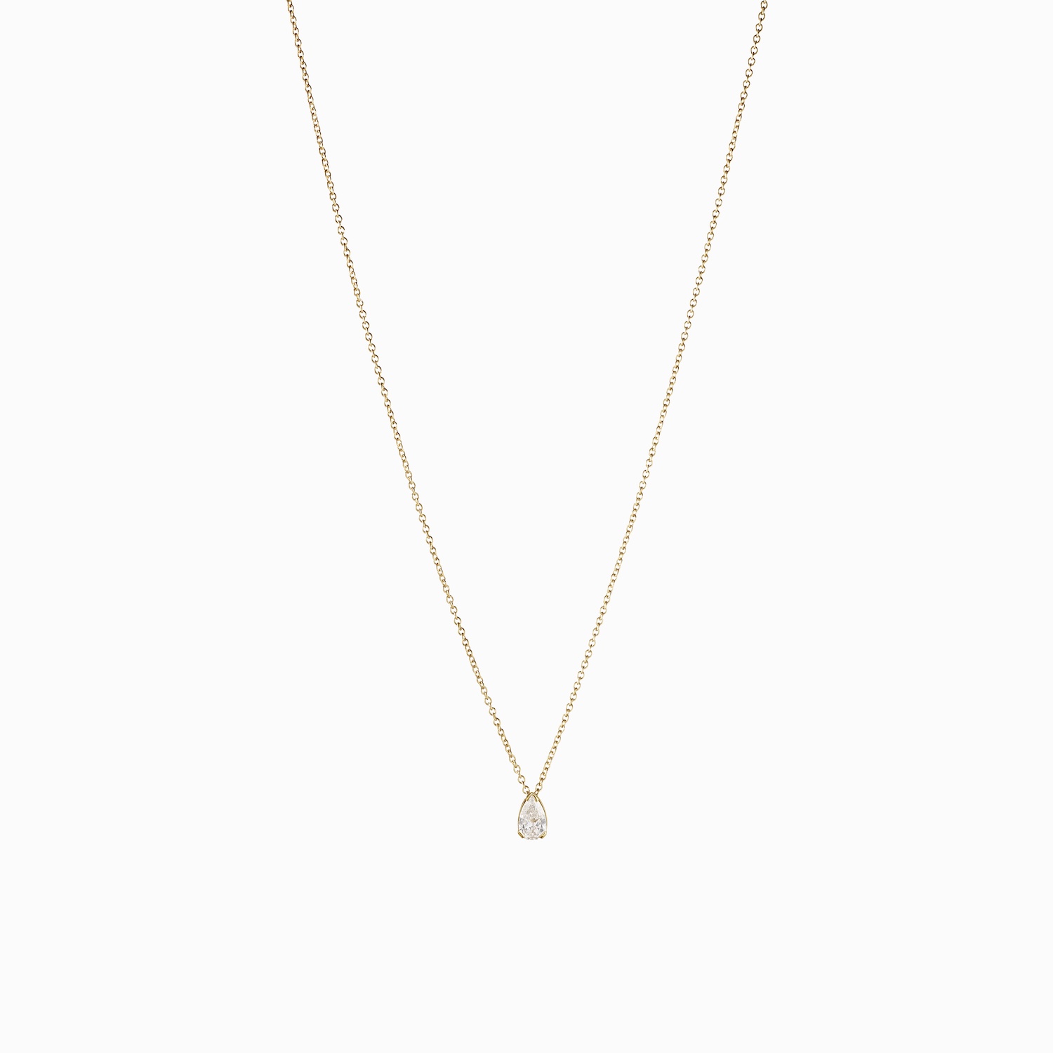 Sophie Bille Brahe Sky Simple Halskæde NL25_PEAR030_WH