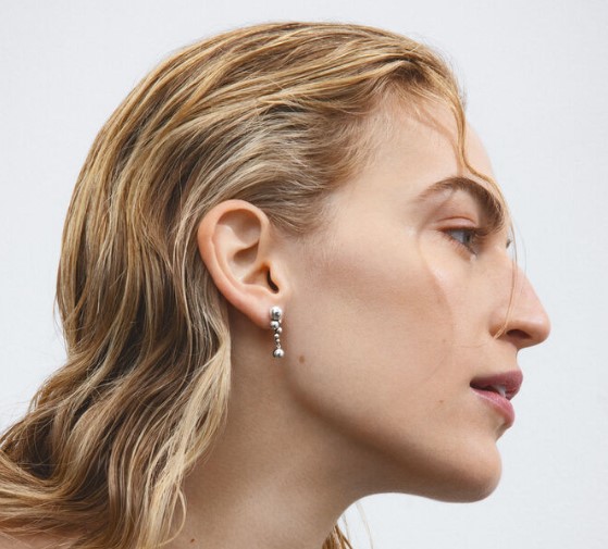 Georg Jensen Moonlight Grapes øreringe sølv 20001410