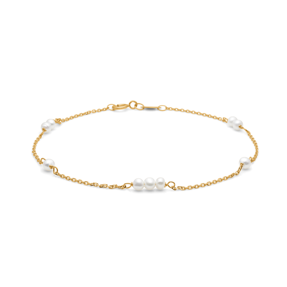 Mads Z 8 kt. Bianca Armbånd 3353183