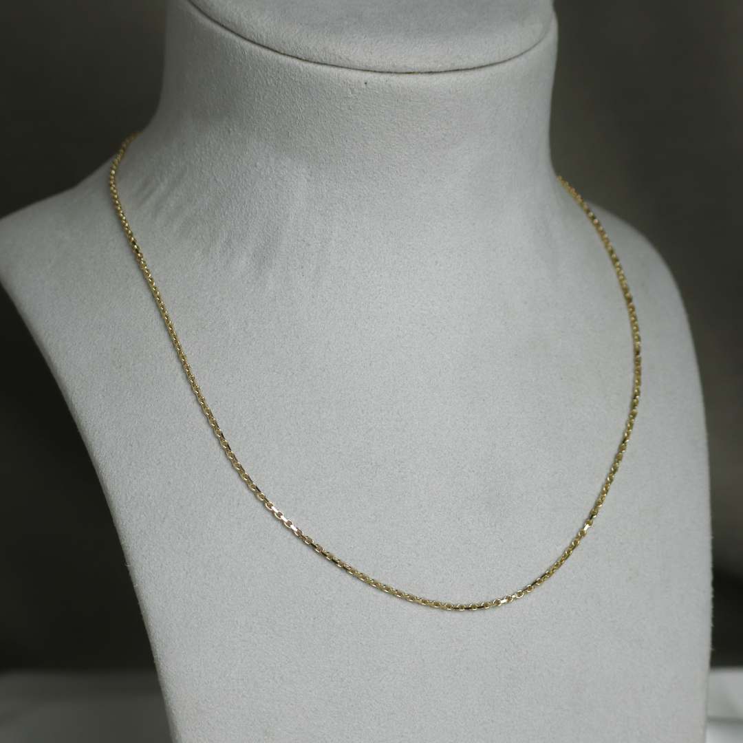 BNH Anker Facet Kæder 14 kt Guld 0,6 mm