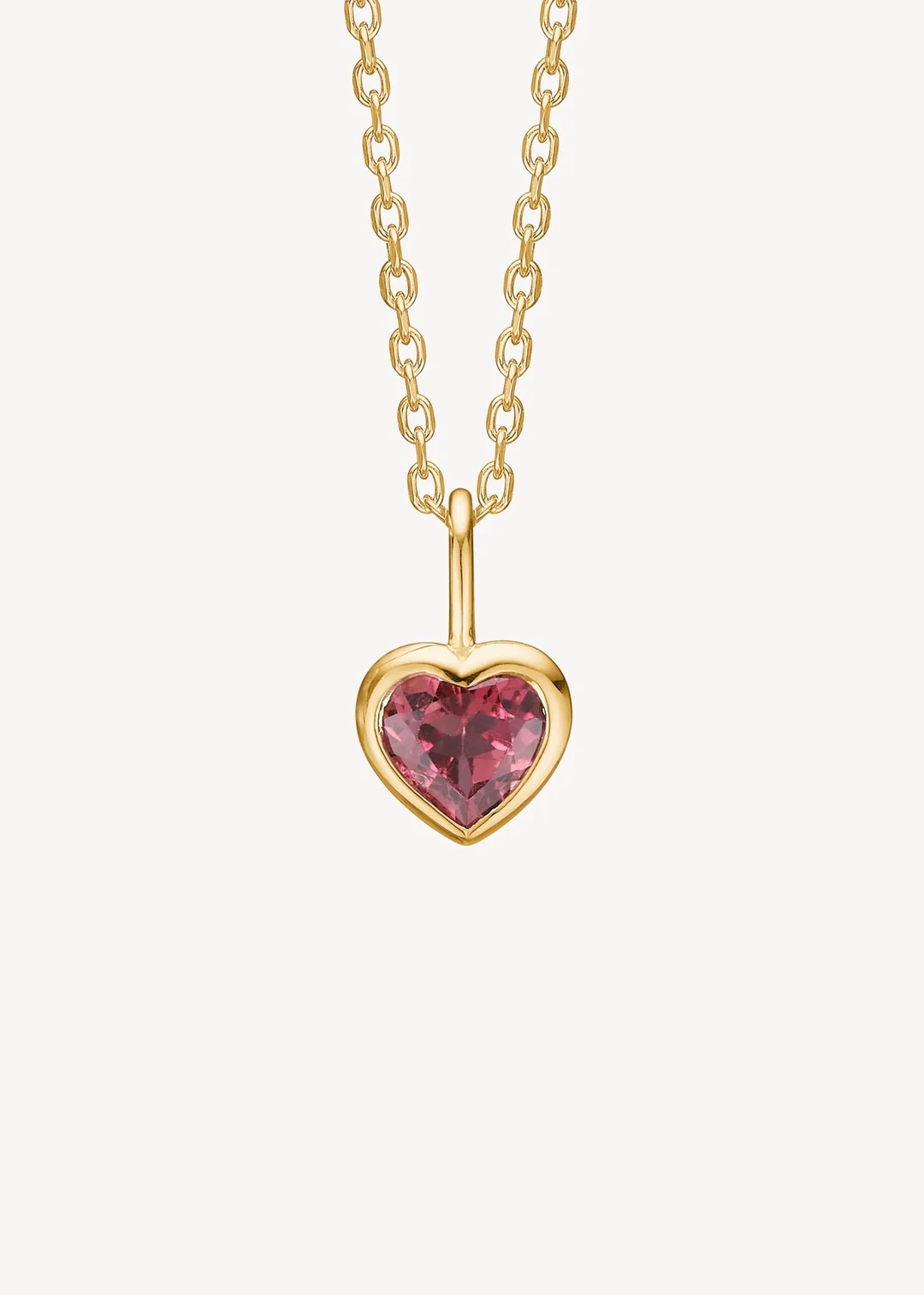 Carre 10-karat Love Pendant Pink Turmalin TL 4476 TR 5
