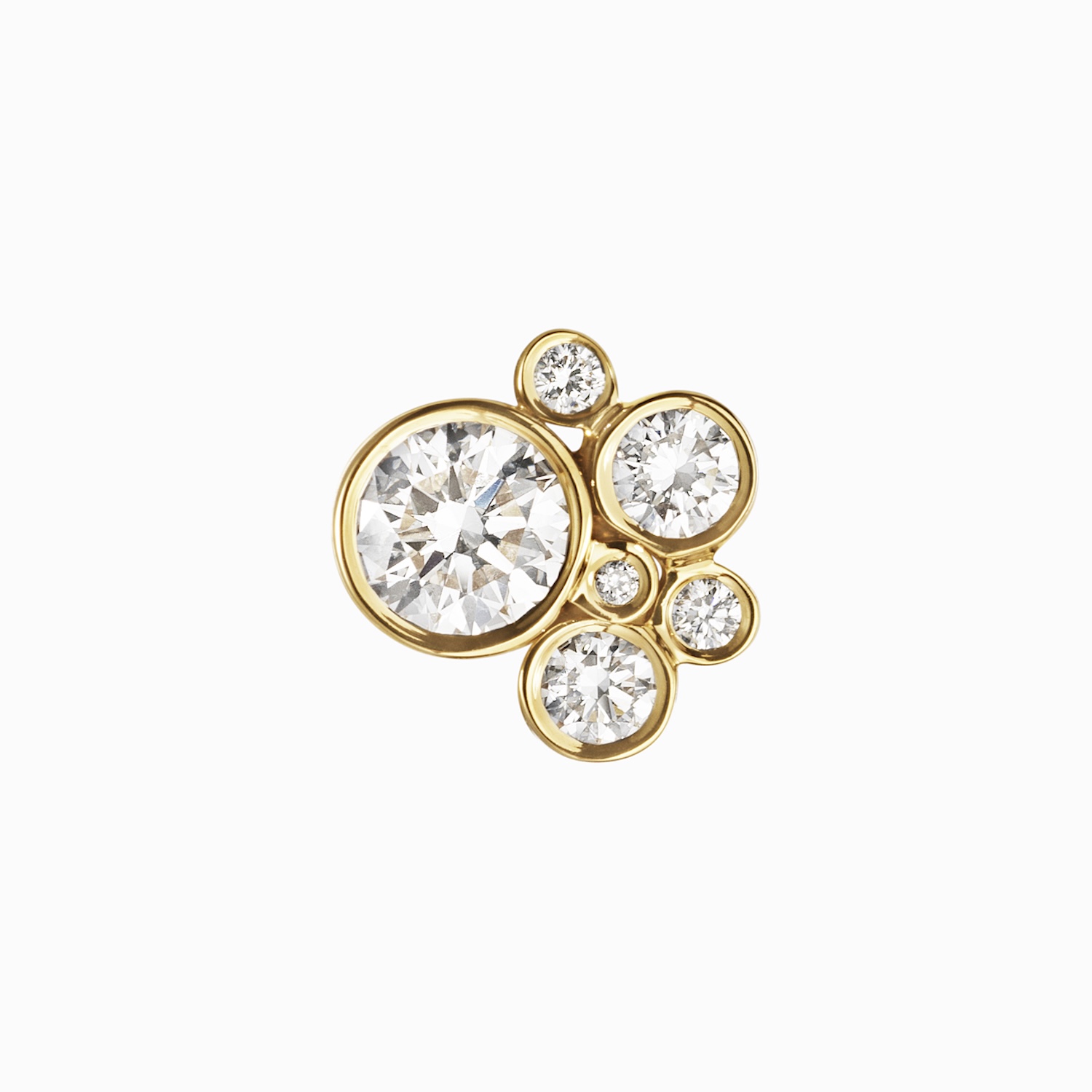 Sophie Bille Brahe Bisou Diamant Ørering EA25_BIS_DIA_WH