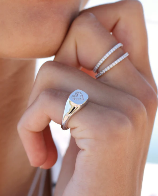 Ro Copenhagen Rock My Heart Signetring Solid R108W106