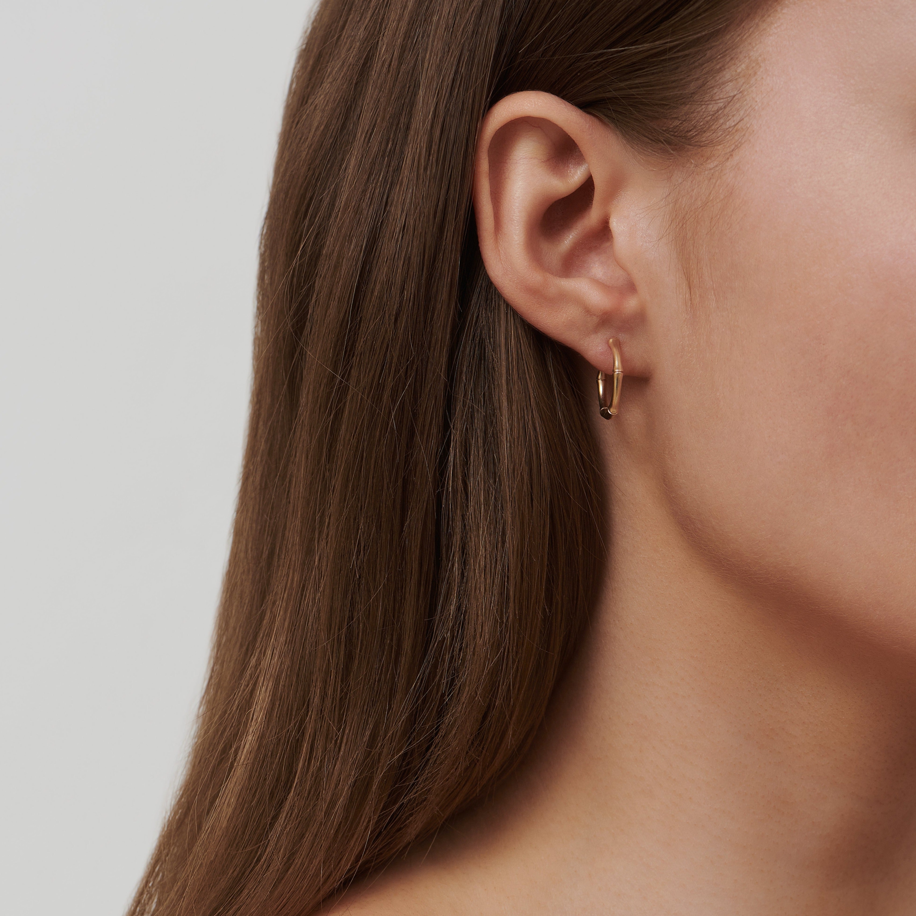 Julie Sandlau Bamboo Øreringe 14k YG14-HPM101