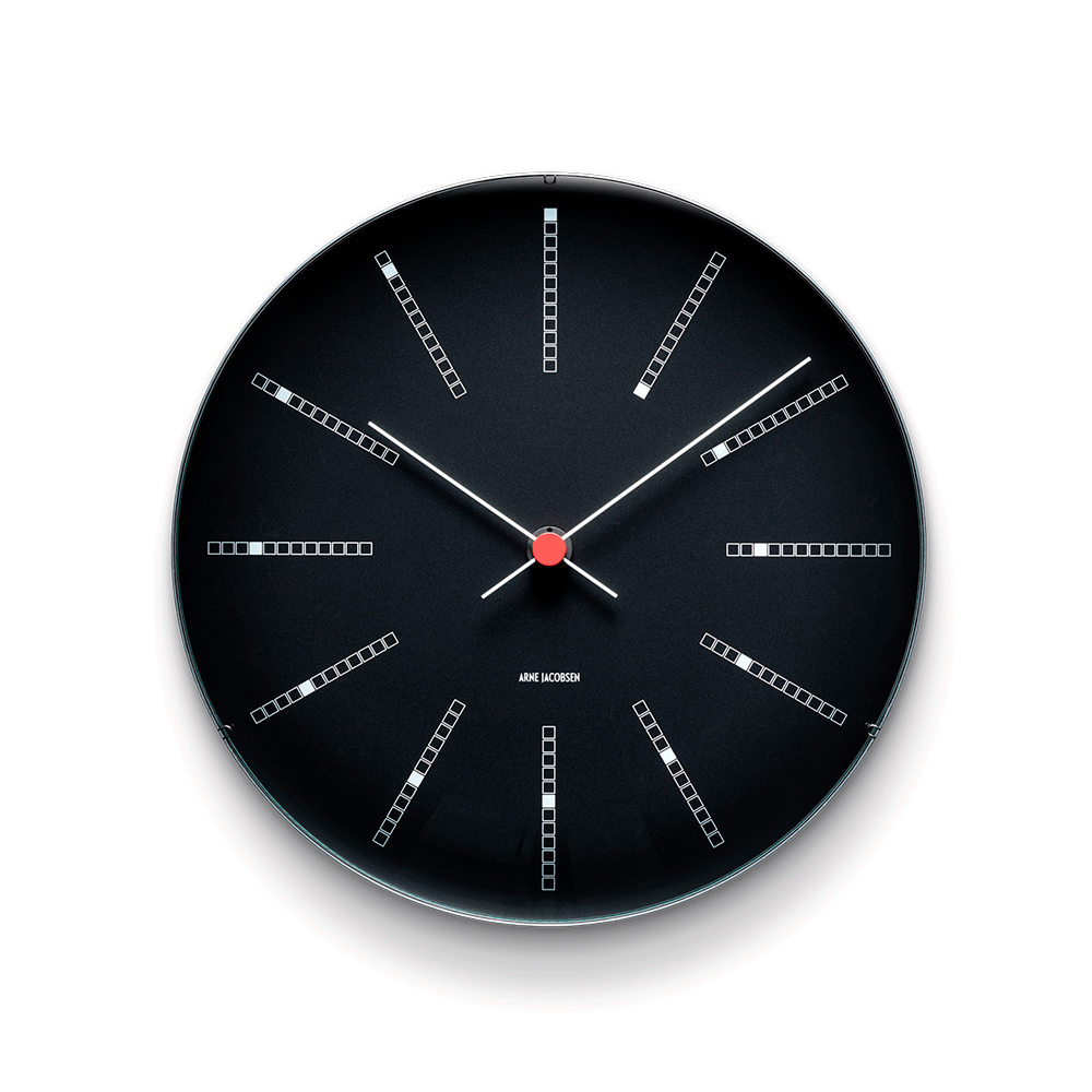 Arne Jacobsen Bankers Vægur Sort 290 mm 43646