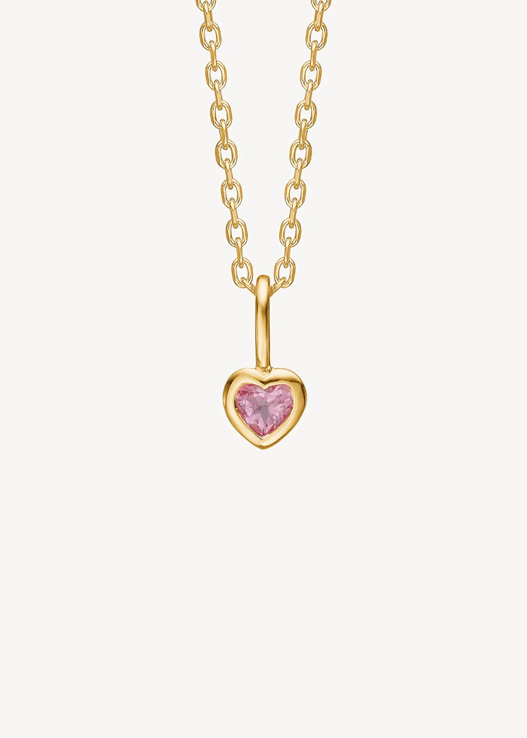 Carre 10-karat Love Pendant Pink Turmalin TL 4475 TRP 3