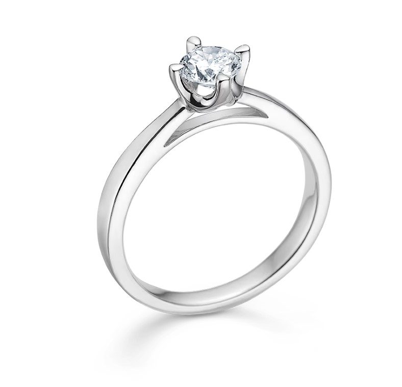 Mads Z CROWN ring 14 kt. hvidguld m. 0,50 ct diamant 1641650