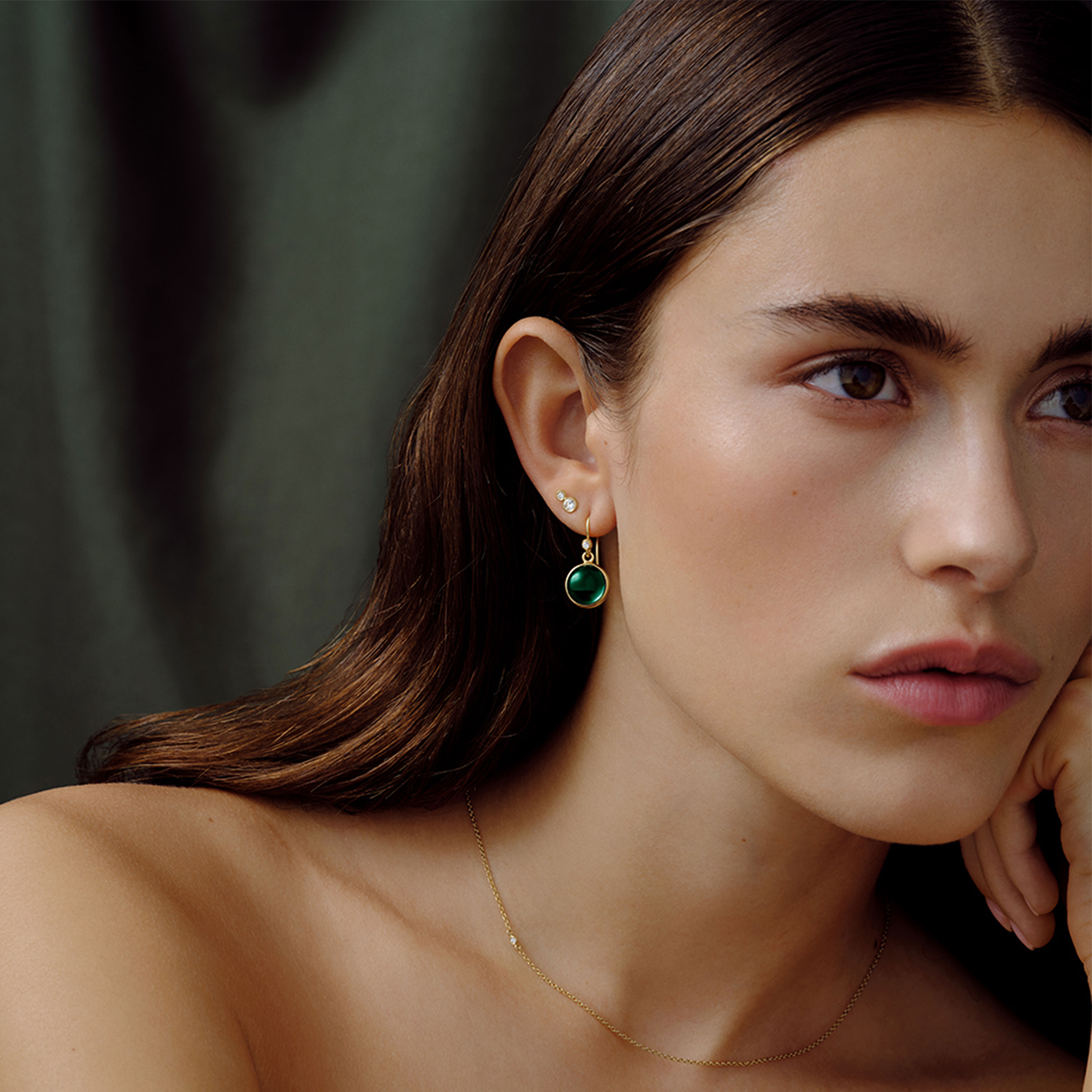 Julie Sandlau Prime Øreringe Turmalin Forgyldt HKS181GDTMCRCZ