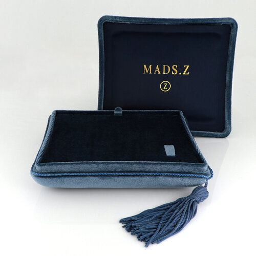 Mads Z Velour æske str. large - blue 1213-L-2
