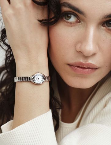 Mockberg Belle Oval Petite Steel Ur MB1417