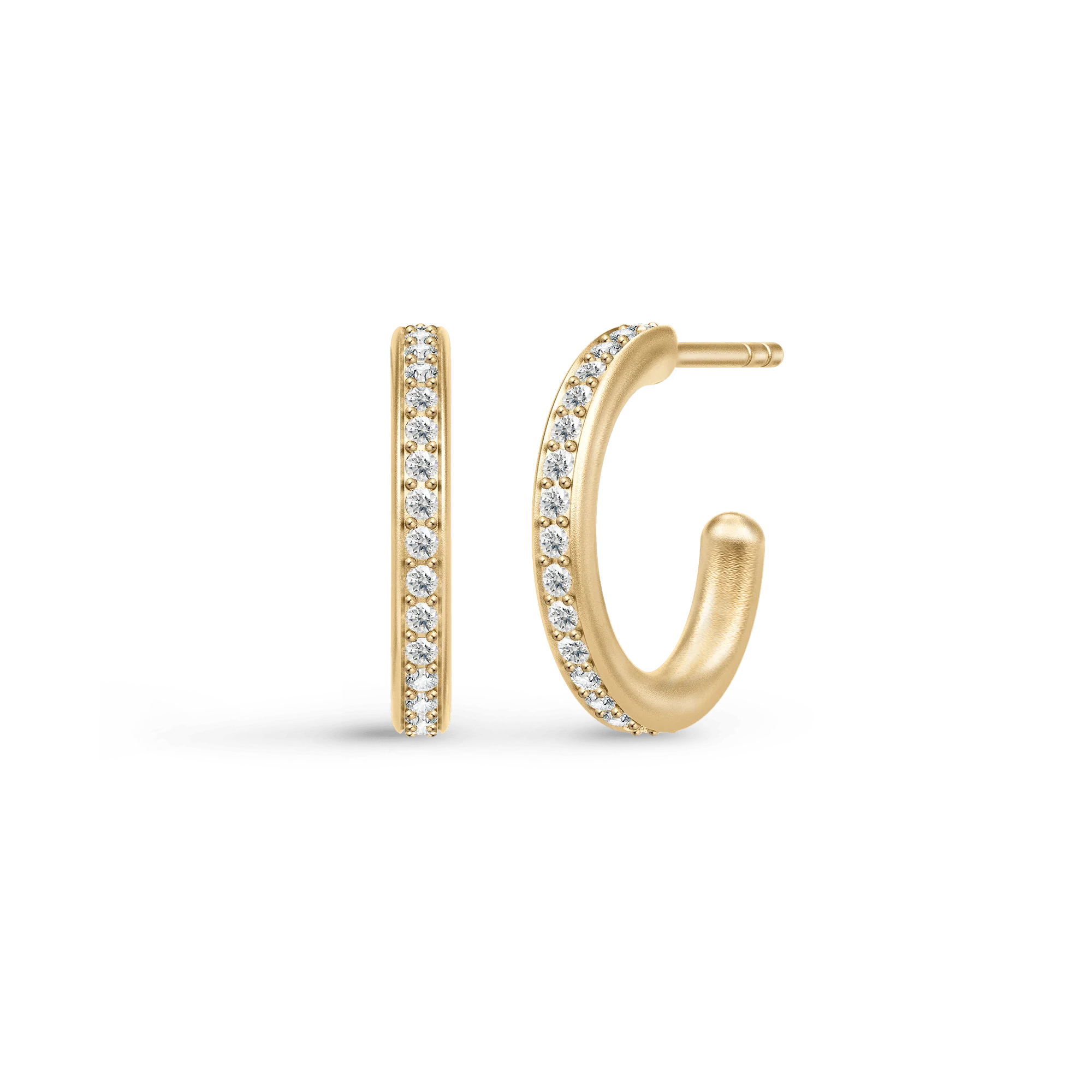 Julie Sandlau Infinity Clear Hoop Small øreringe HPS48GDCZ