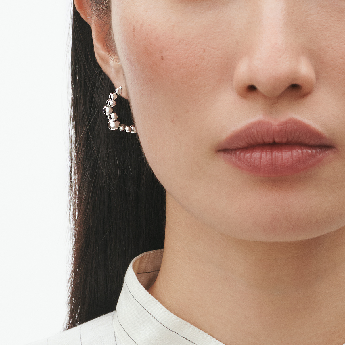 Georg Jensen Moonlight Grapes øreringe sølv 20001409