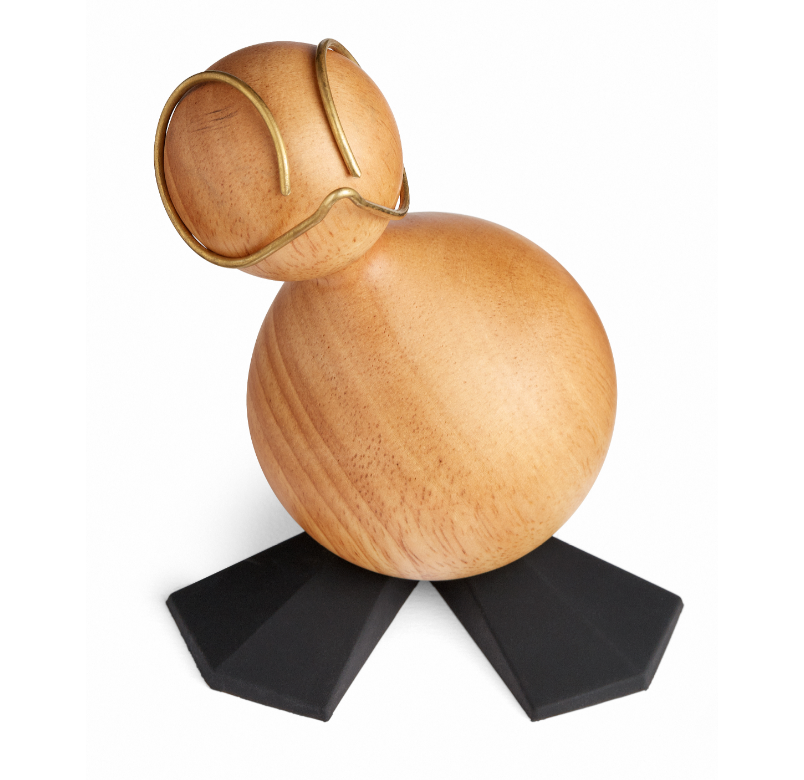 Aviendo The Ugly Duckling Rubber Wood Black Feet UD021