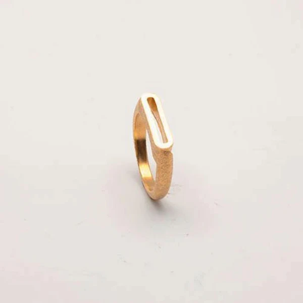 Heiring Initials Ring O Forgyldt 52-4-15FG