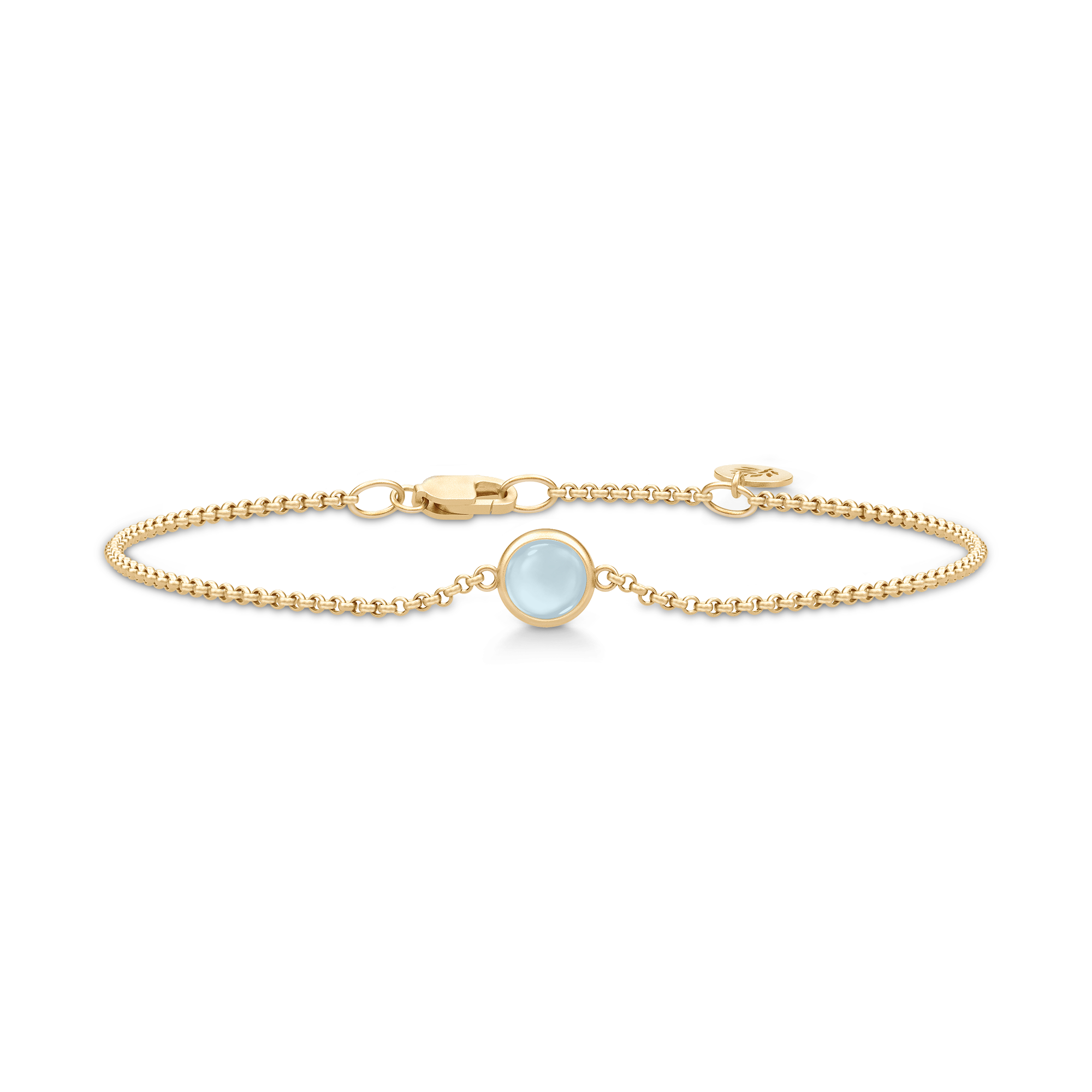 Julie Sandlau Primini Armbånd Milky Aqua BR258GDMLAQCR