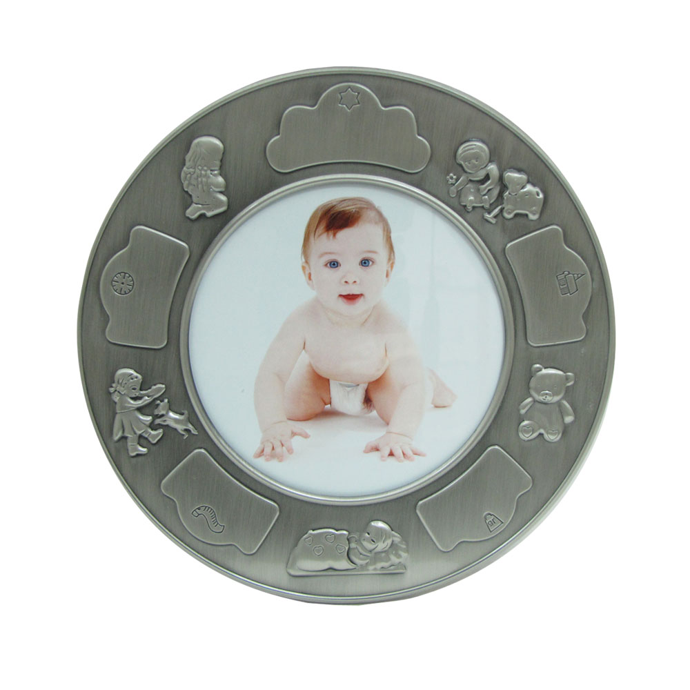 Nordahl Andersen Fortinnet fotoramme (rund) m. piger 89015776085