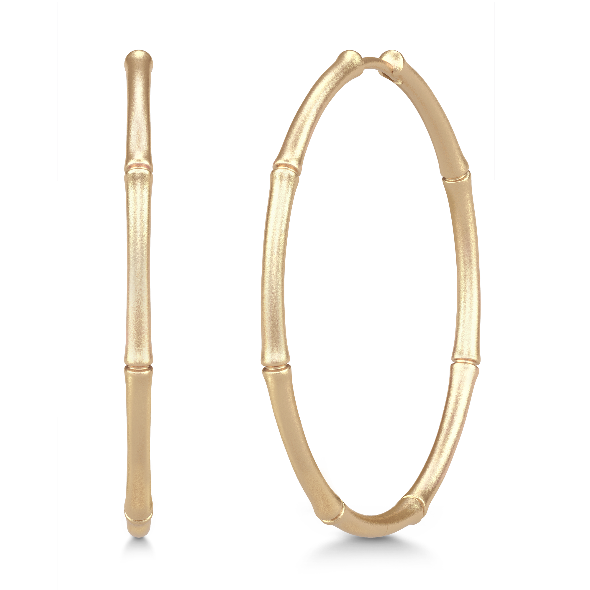 Julie Sandlau Bamboo Øreringe Large 14k YG14-HPL51