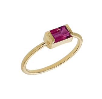 Heiring Square ring pink topas 52-9-44FG