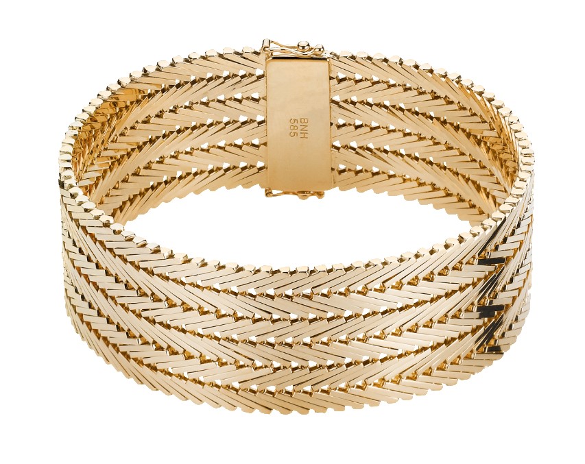 BNH Geneve armbånd i 14kt 90/3 22,5 mm