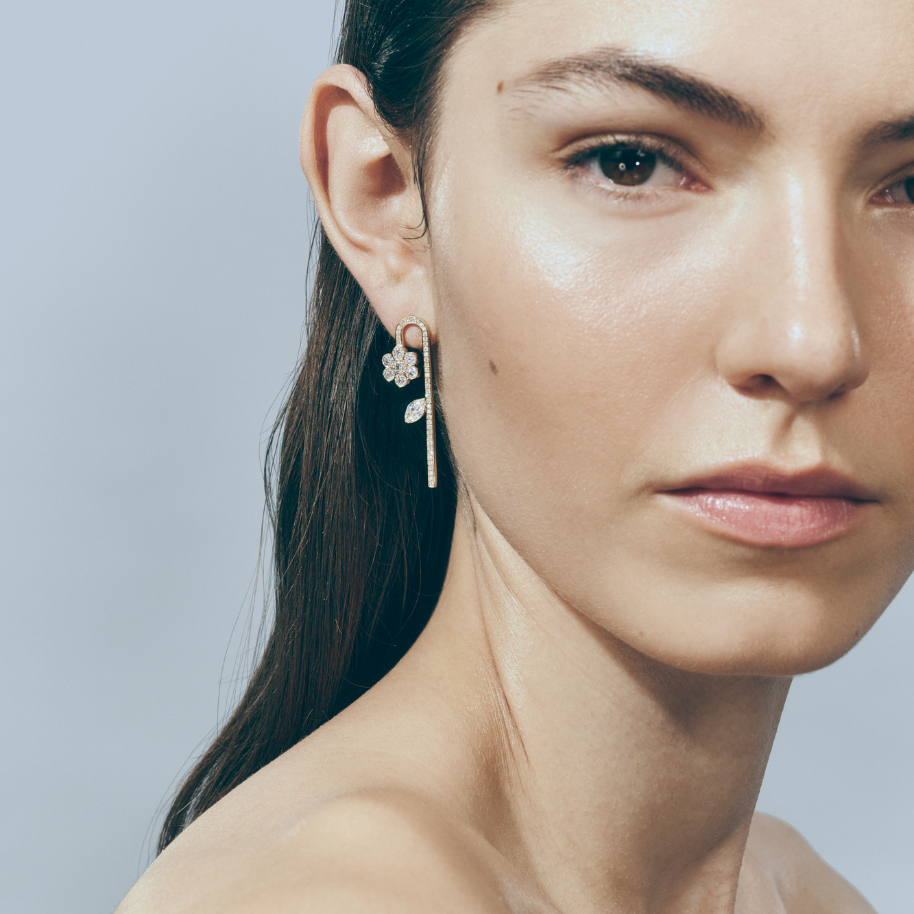 Sophie Bille Brahe Tournesol Ørering Højre EA26_FLO_TWO_S_WH_R