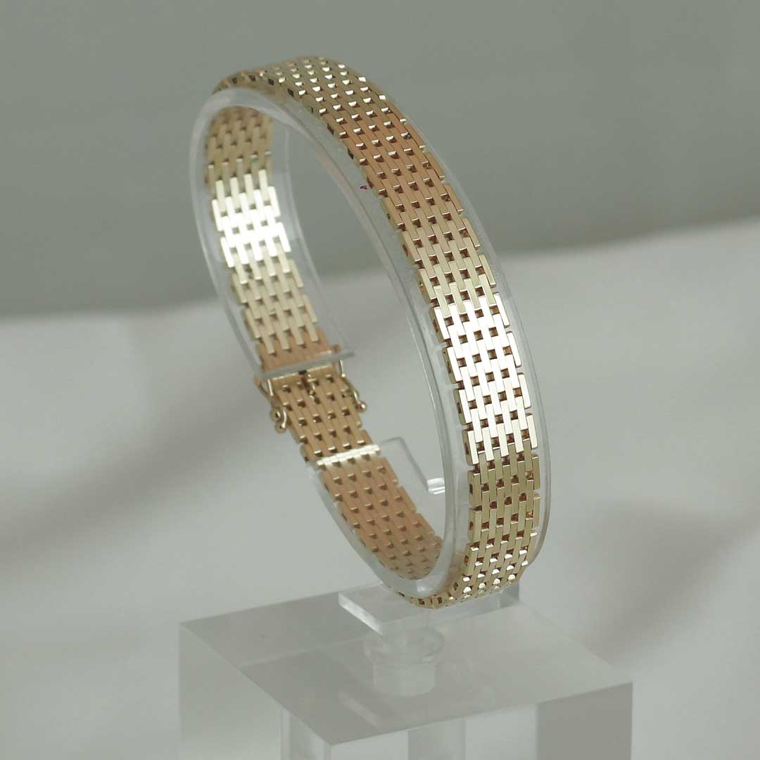 BNH Mursten Armbånd 14 kt 9,0 mm