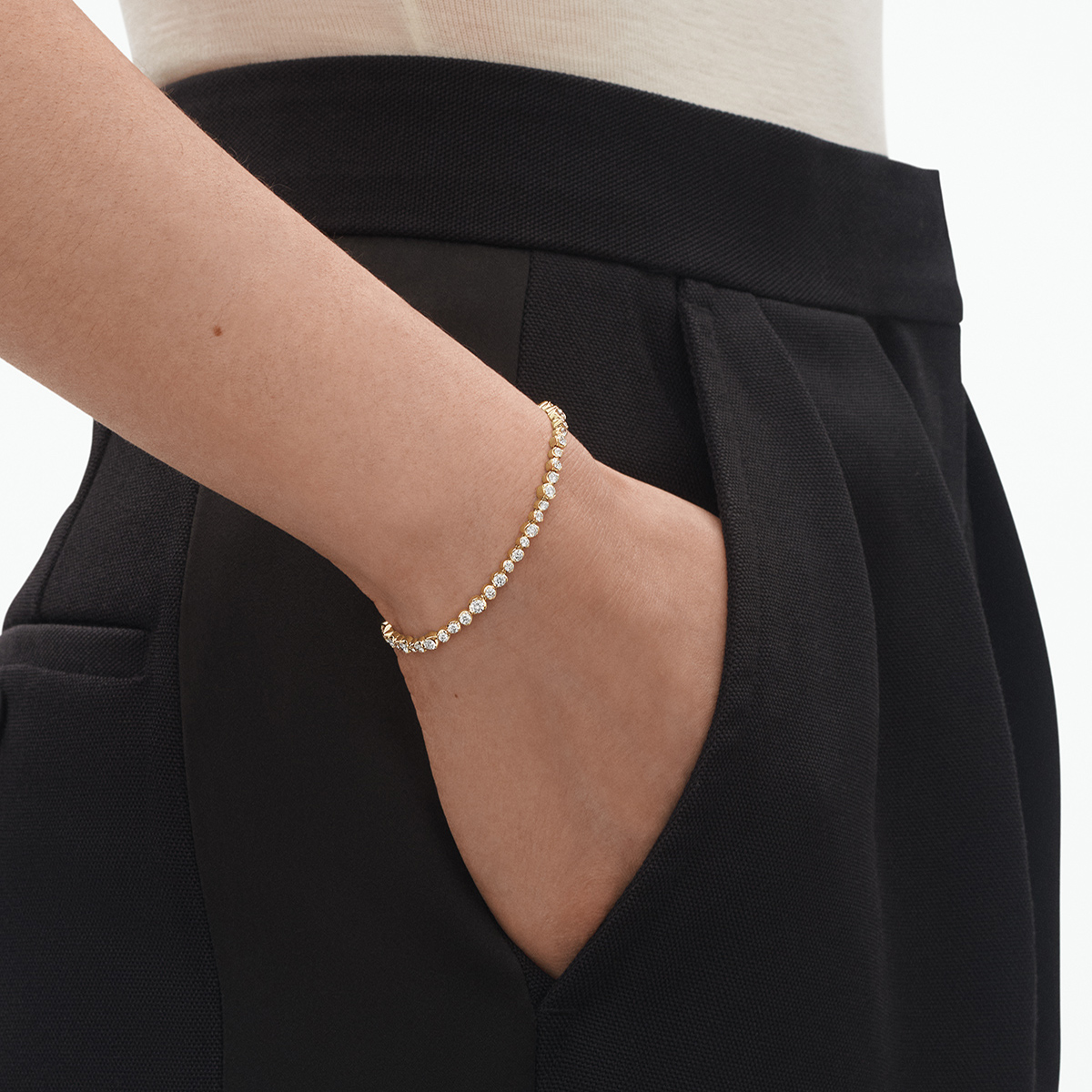 Georg Jensen Signature Diamond Tennisarmbånd 20001307