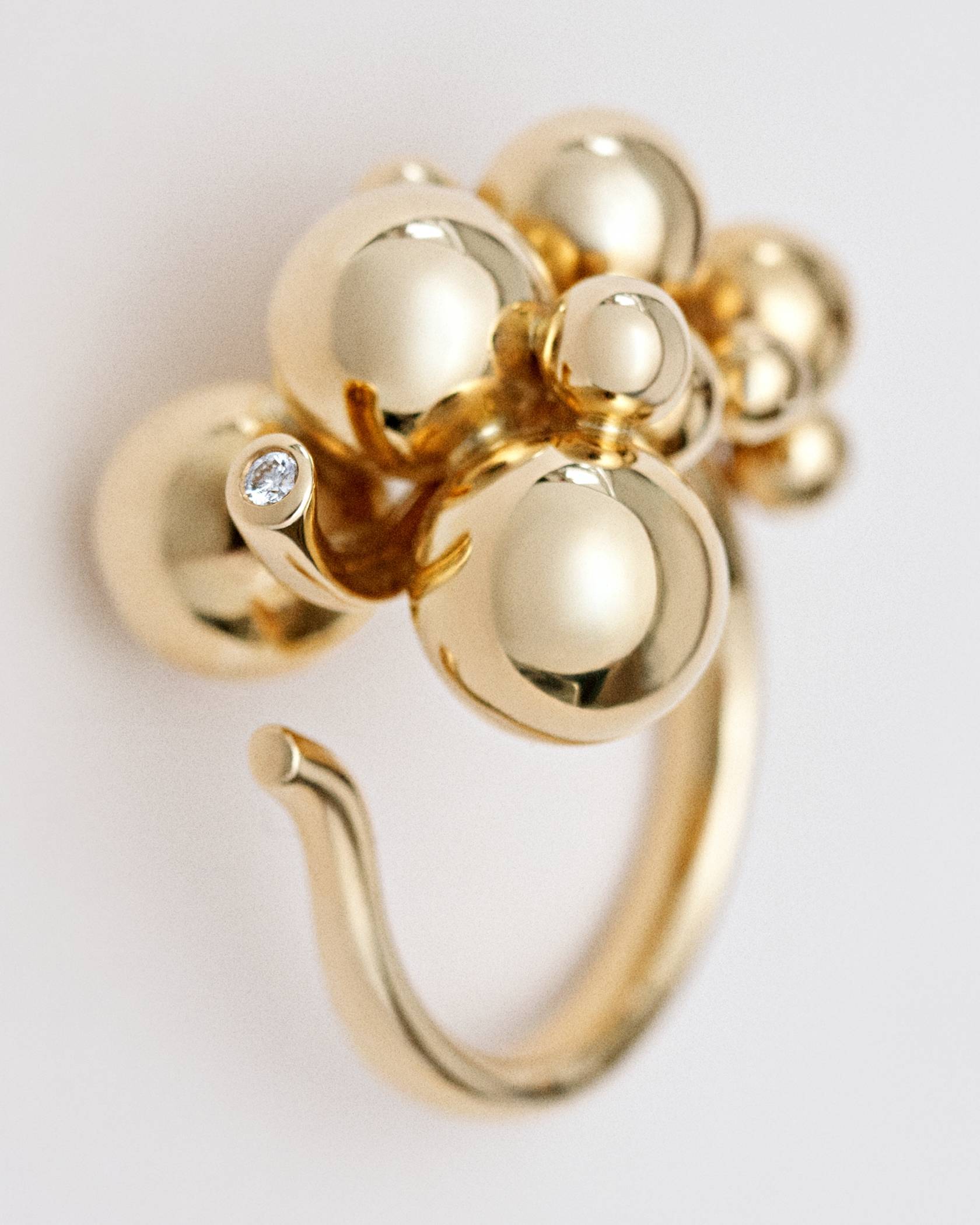 Georg Jensen Moonlight Grapes Ring Guld 20000207