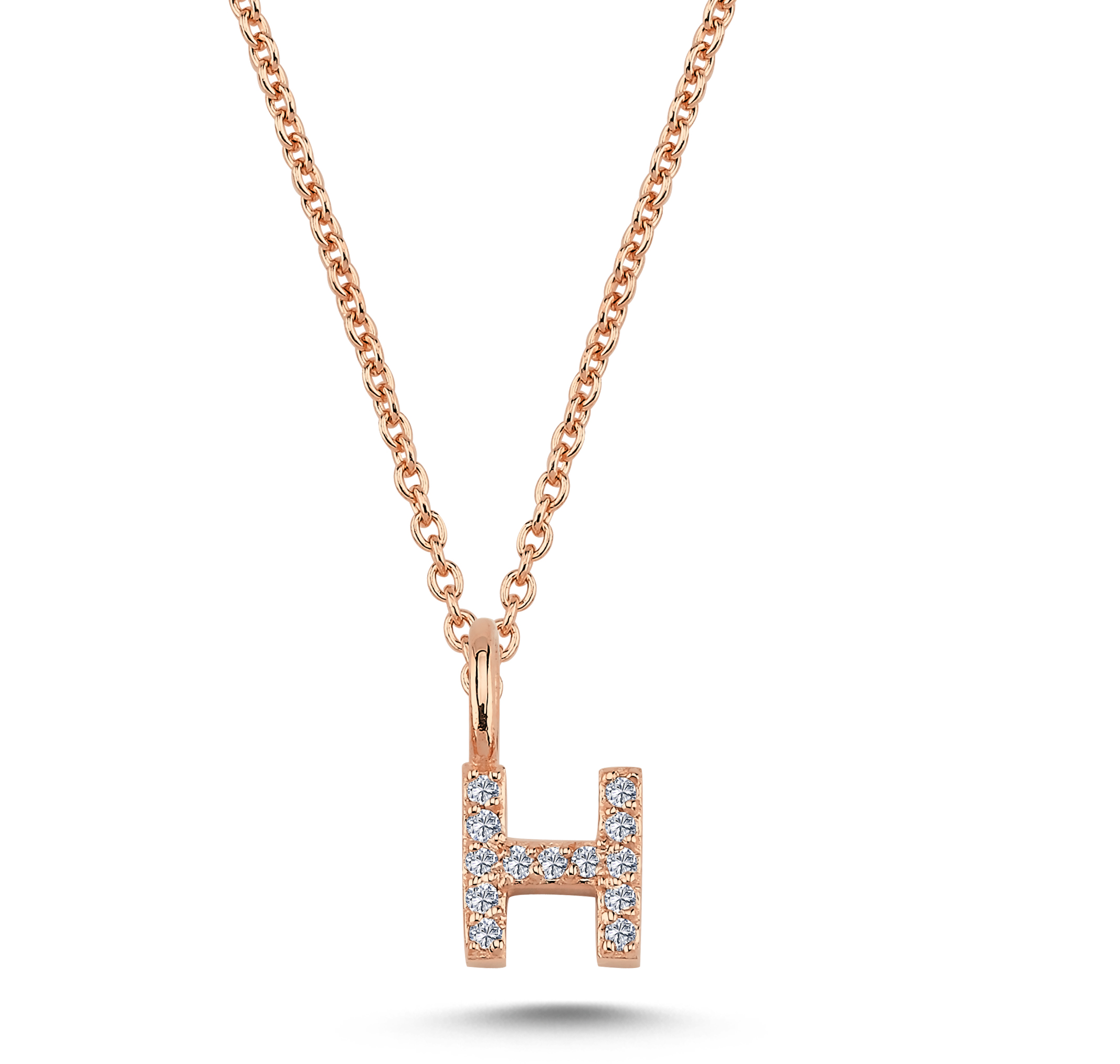 Nuran Bogstav vedhæng "H" med pavé V2201-H 0065